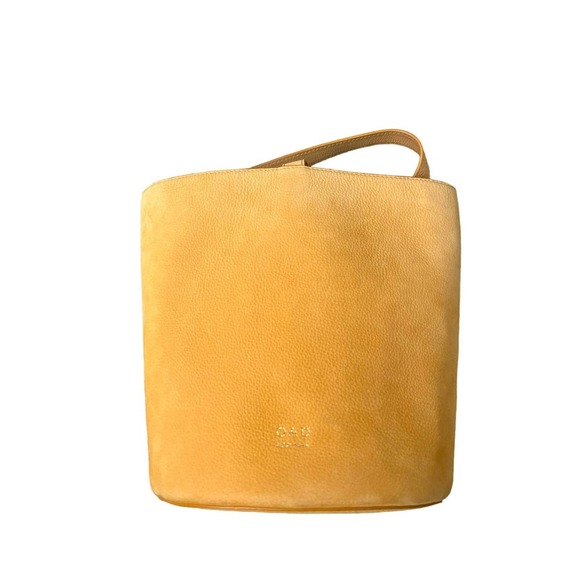 OAD Calf Dome Bucket Bag - Yellow - Picture 5 of 10
